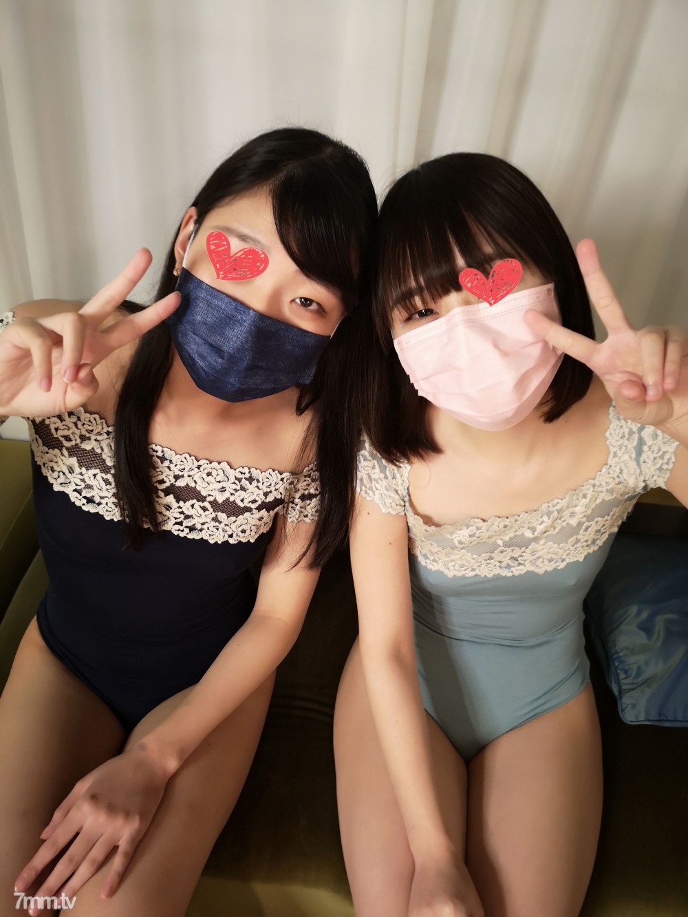 FC2-PPV-2214167 [Uncensored] Pleasure awakens with the first 3P !! Two different Iki intense heat sex Mari (21 years old) & Rie (20 years old)