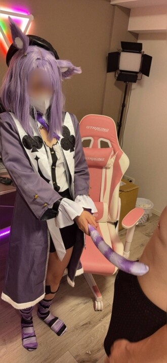 FC2-PPV-4809439 [Vtuber Neko○o○yu] 由于持续的肌肉训练，雫酱进一步升级，并以奶油派奖励处女