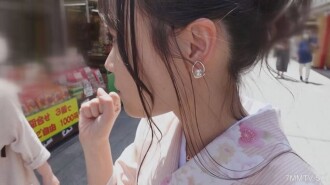 ★SSS級★在下町長大的「江戶人」美女（２２）穿著萌系浴衣亂交，連續內射進粉紅色的小穴 | FC2電子市場