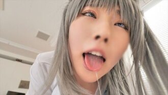 Uma cosplayer super famosa, baixinha e maluca em uma sessão de fotos particular: Ahegao GAMGIMARI★Bakubokkanaka