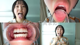 [Personal filming] Collecting "dirty tongue coating" with Mari Kago's tongue brush