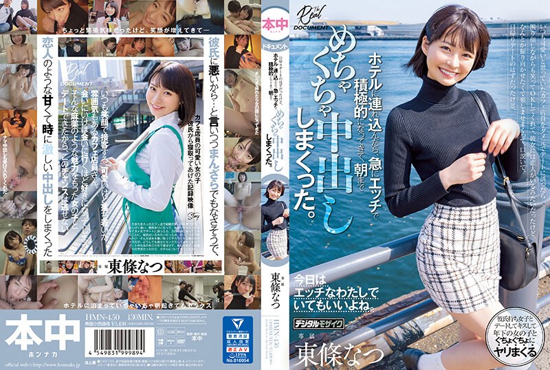 HMN-450 When I asked the cafe clerk, who I always thought was cute, out on a date, he smiled and said OK, even though he had a troubled expression on his face. I came and had a messy vaginal cum shot until morning. Natsu Tojo